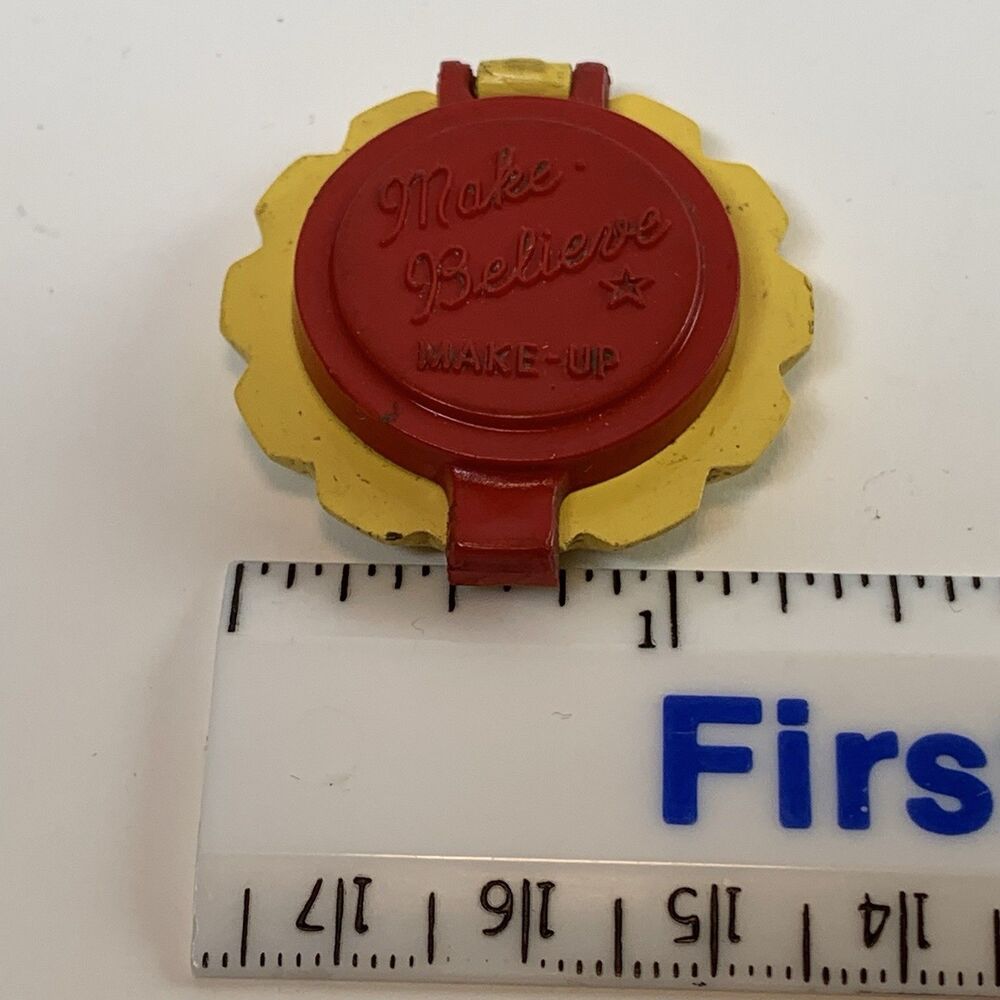 Early Mattel Futurland Make Believe Makeup Compact Toy 1940’s Pre Barbie Rare - Picture 6 of 8
